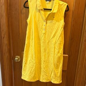 Tommy Hilfiger Yellow Sleeveless Polo Dress